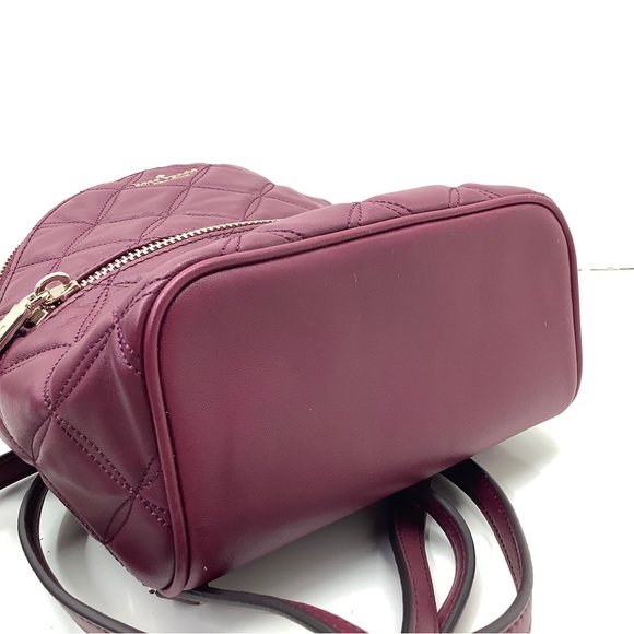 Kate Spade Natalia Mini Convertible Backpack Blackberry Preserves - Picture 8 of 14